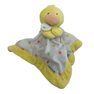 Carters Yellow Duck Security Blanket Plush Toy 19"